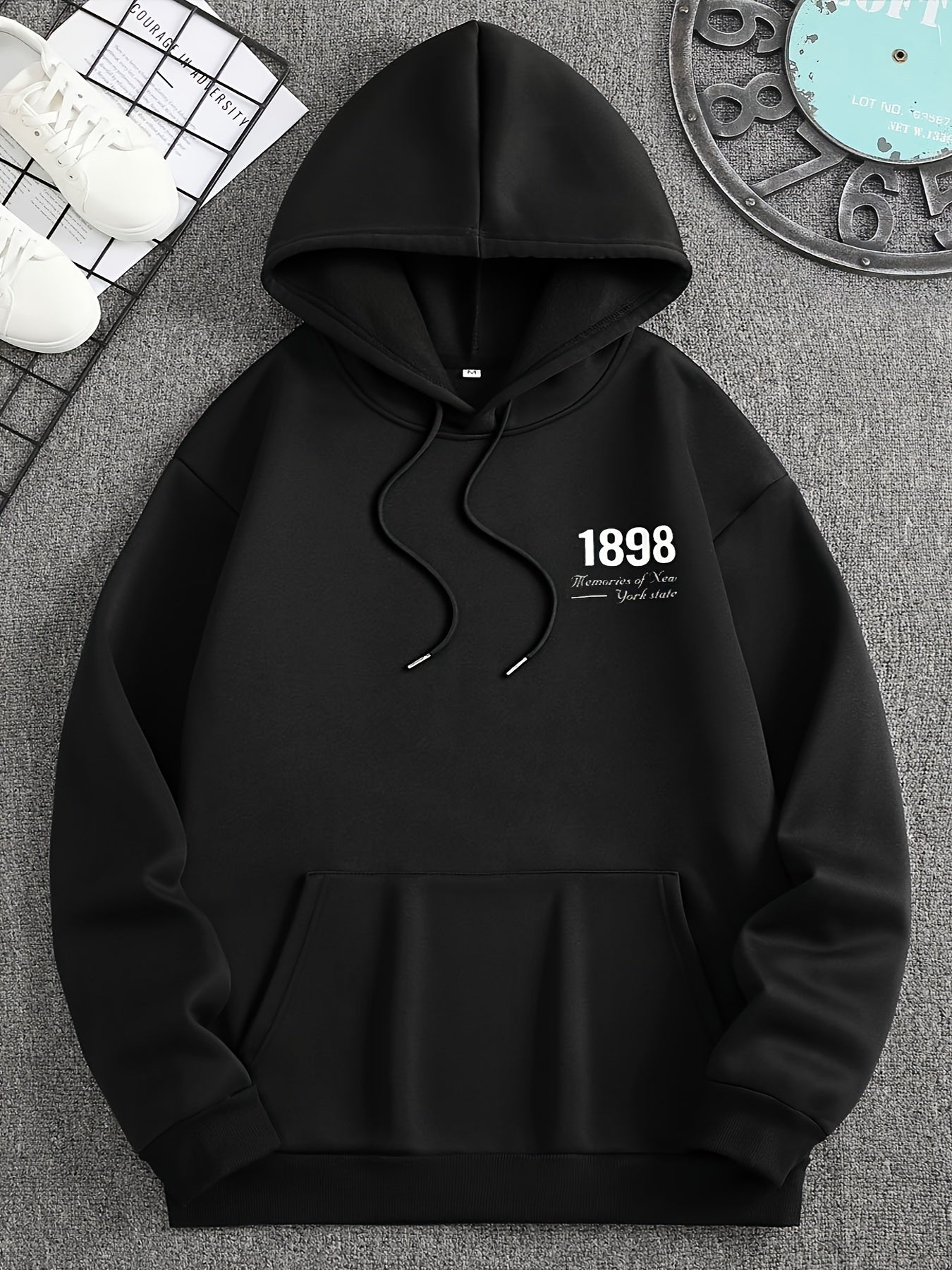 Casual backprint hoodie