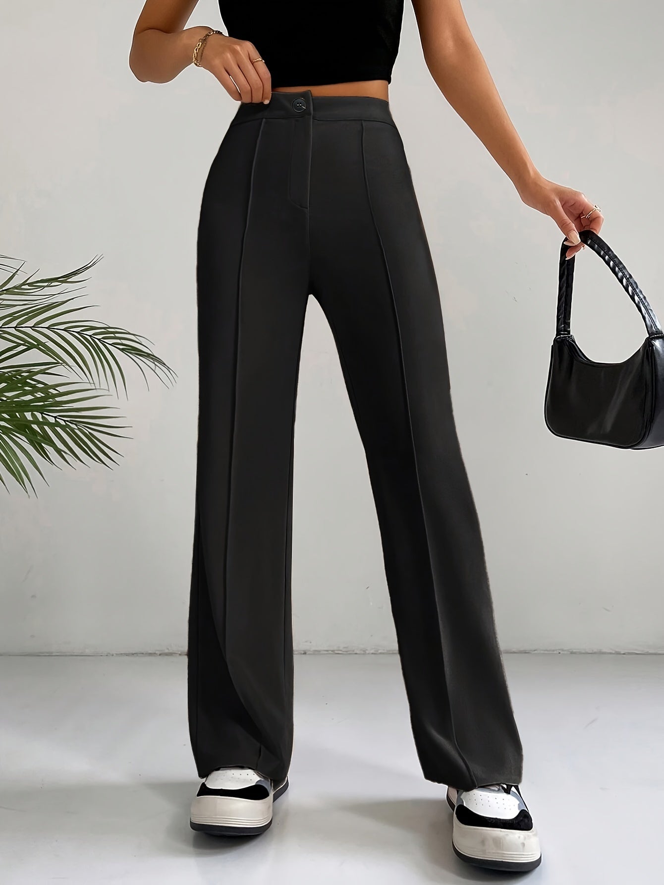 Zwarte modieuze pantalon