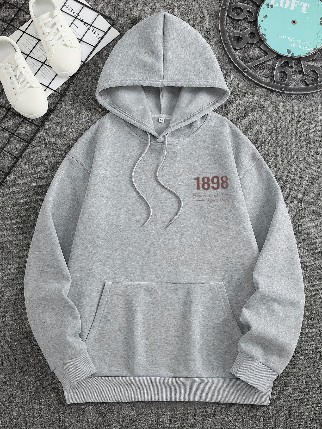 Casual backprint hoodie