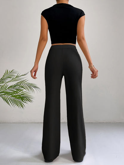 Zwarte modieuze pantalon